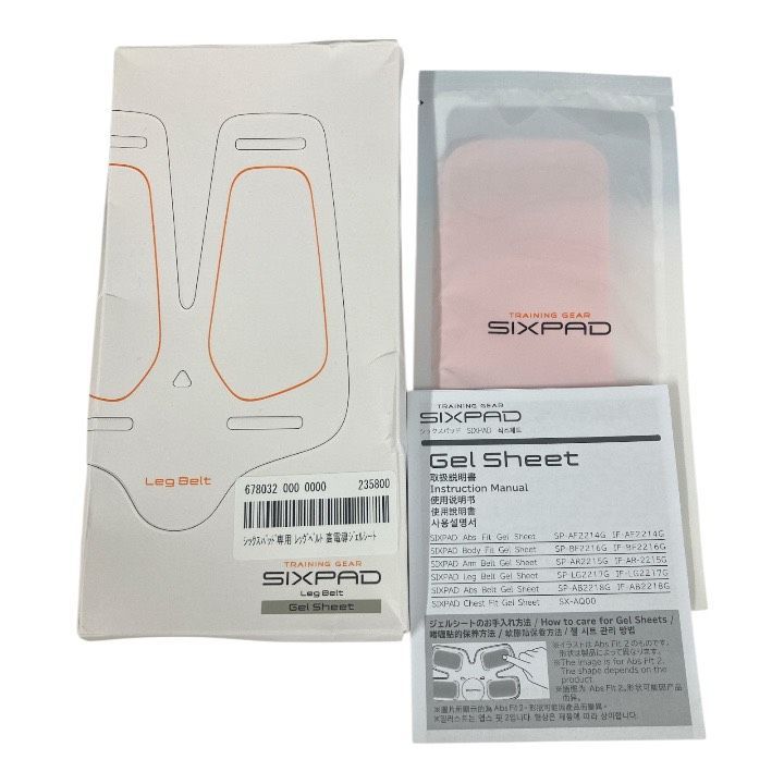 F-019-111 SIXPAD シックスパッド ジェルシート ボトムベルト 入り× レッグベルト高伝導ジェルシート 入り