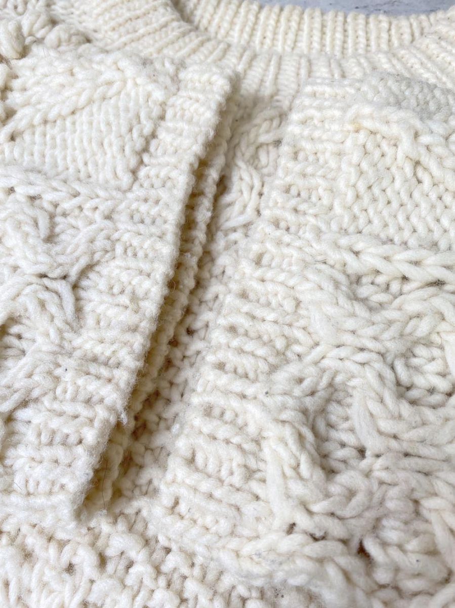  TODAYFUL トゥデイフル 品 パターンハンドニット 手編み ペルー製 セーター sizeF アイボリー レディース 長袖 ニット セーター