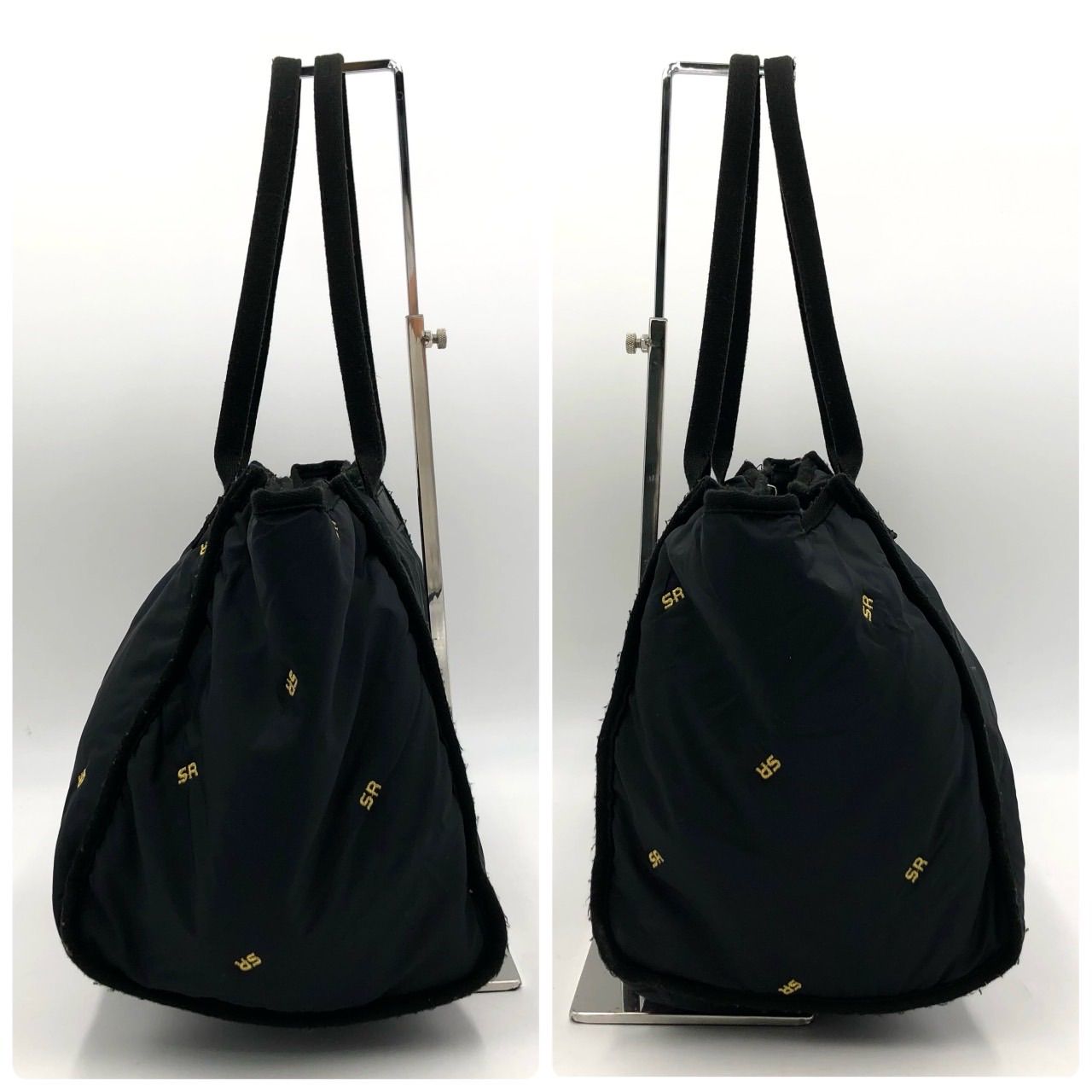 SONIA RYKIEL ソニアリキエル トートバッグ 黒 ブラック SRロゴ