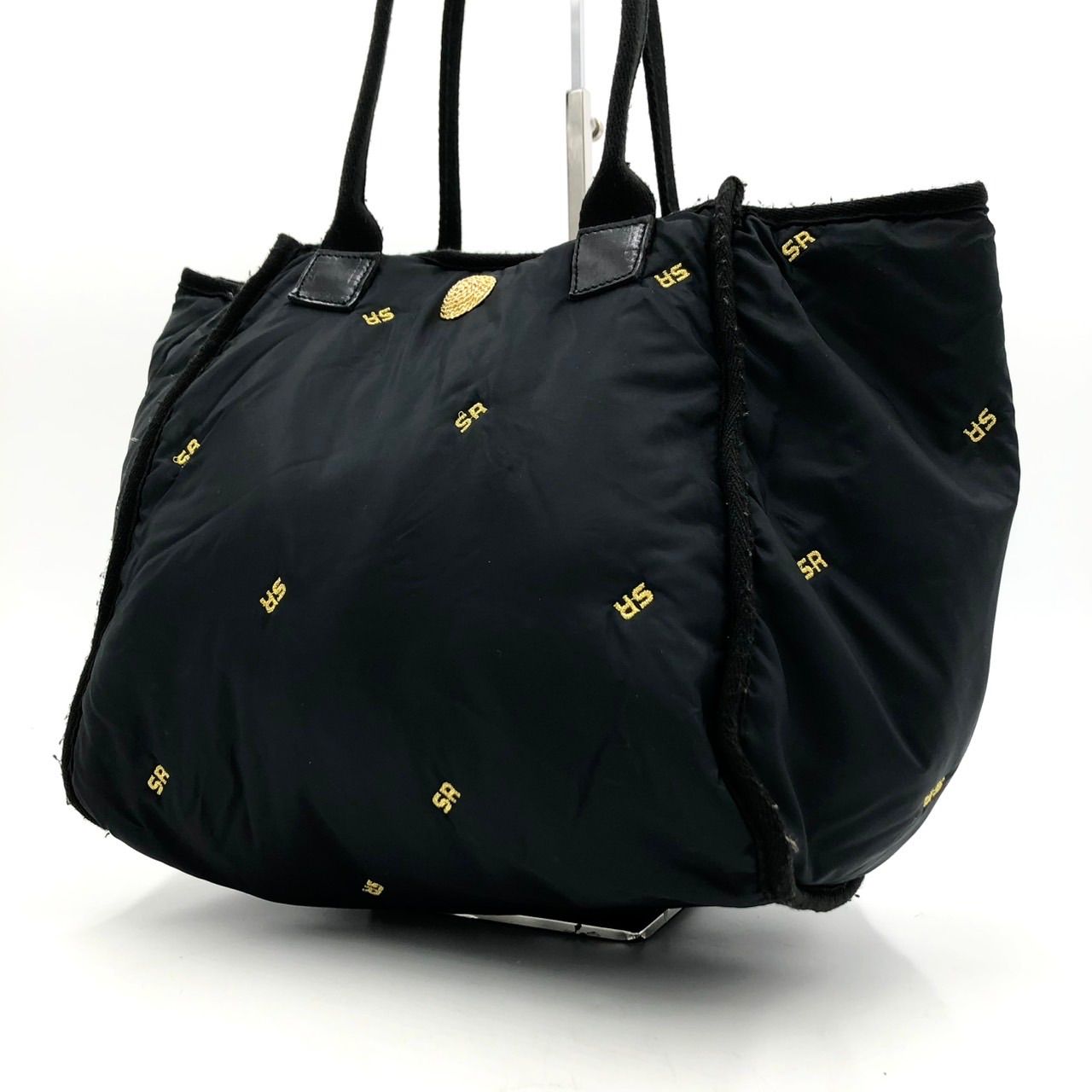 SONIA RYKIEL ソニアリキエル トートバッグ 黒 ブラック SRロゴ
