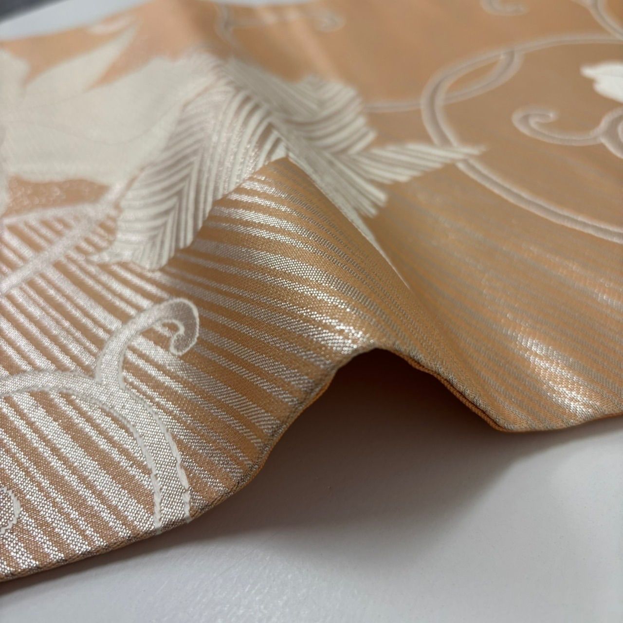 九寸名古屋帯 正絹 花唐草 イ6303 九寸名古屋帯 正絹 花唐草 イ6303