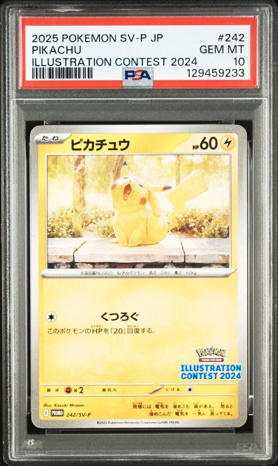 PSA10】ピカチュウ イラストレーションコンテスト2024 242/SV-P SV-P