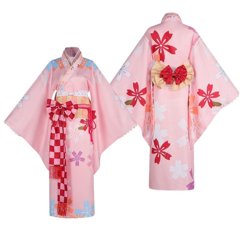 コスプレ衣装 魔法少女まどか マギカ 暁美 ほむら 鹿目まどか 着物 浴衣 和風 ロリータ 夏日際 祭り 仮装