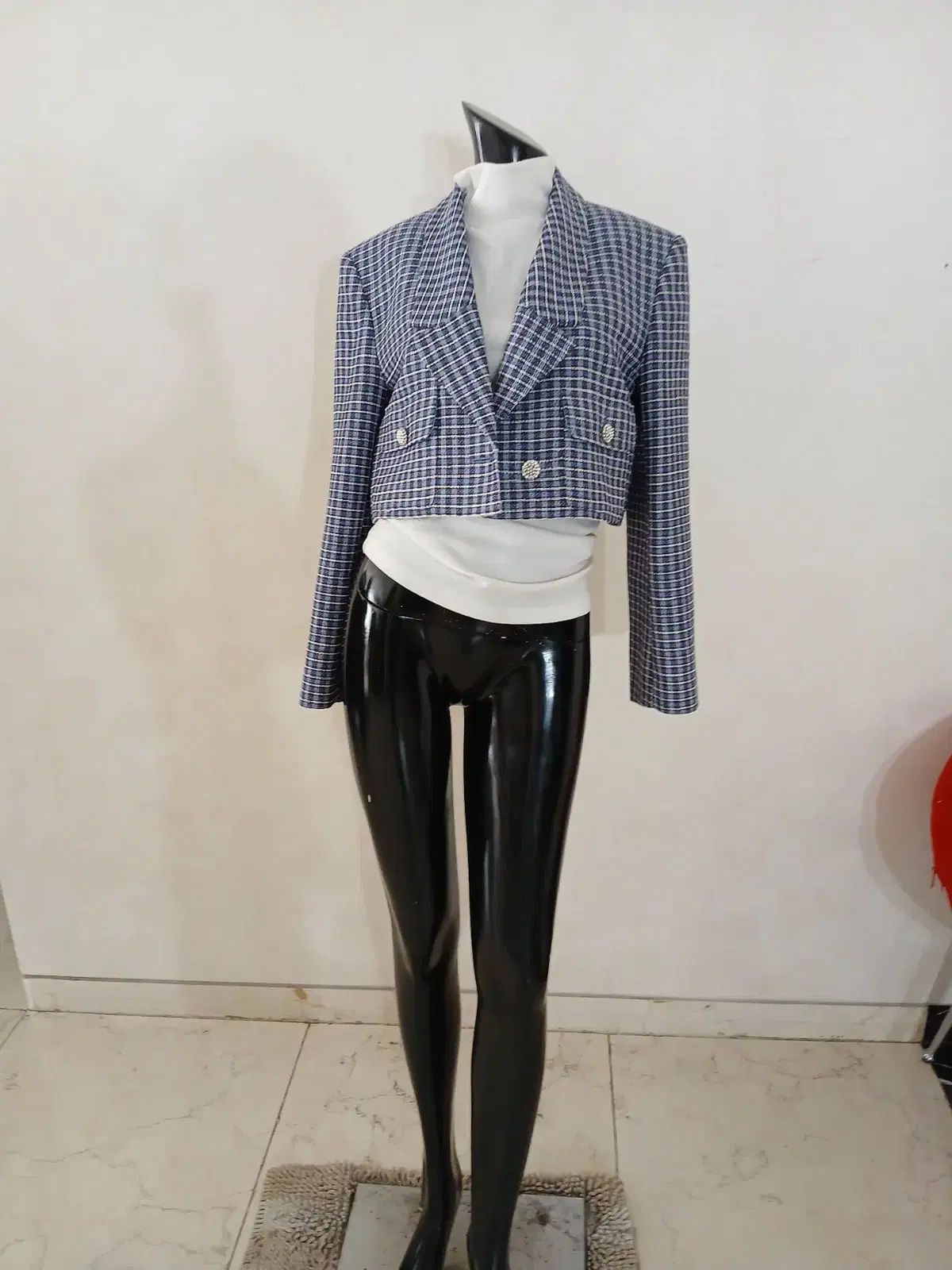 級 ORR オル ツイード クロップド ルーズ ジャケット