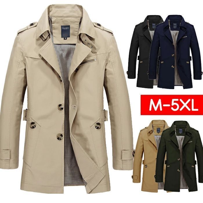 【送料無料】ビジネスコート メンズ スプリングコート メンズ トレンチコート コート メンズ アウターコート テーラードジャケット アウタ