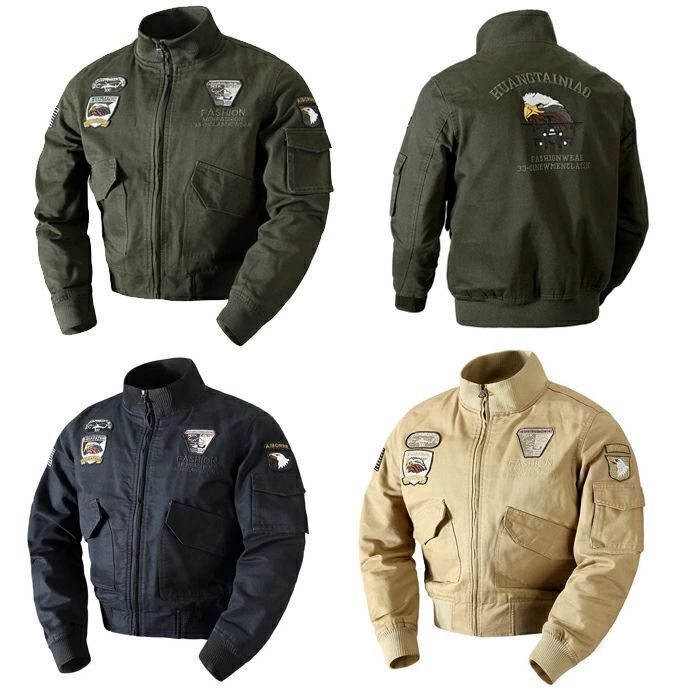 【送料無料】フライトジャケット メンズ ジャケット メンズ ジャケット コットン100％ 防寒防風 ミリタリー ジャンパー MA-1 ブルゾン ファ