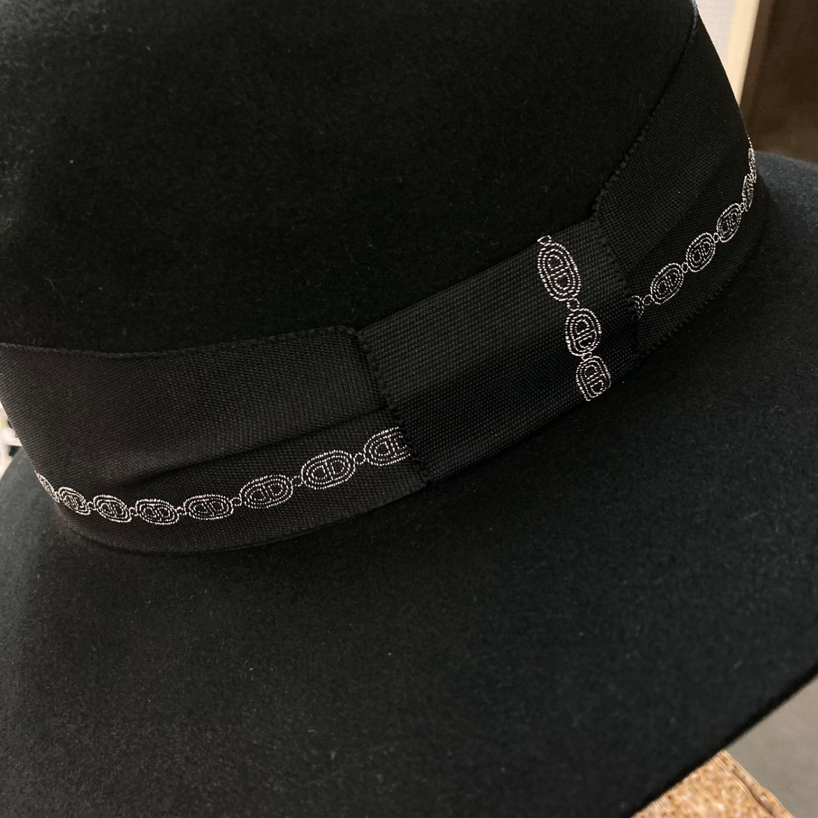 美品 エルメス HERMES ラビット ラパン フェルト ハット ラウンド