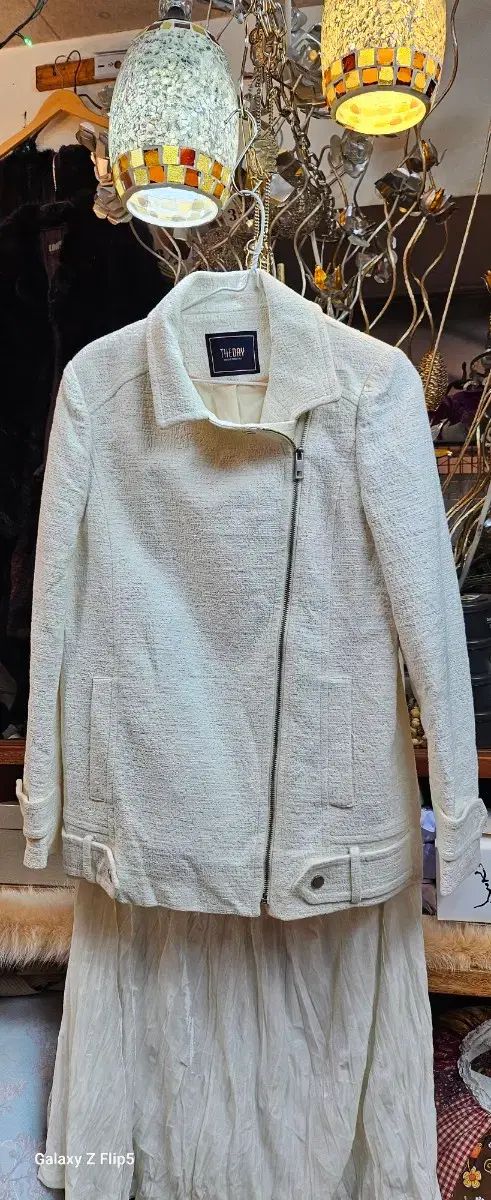 THEORY アイボリー ツイード ジャケット 美品 Theoryセオリーノー 