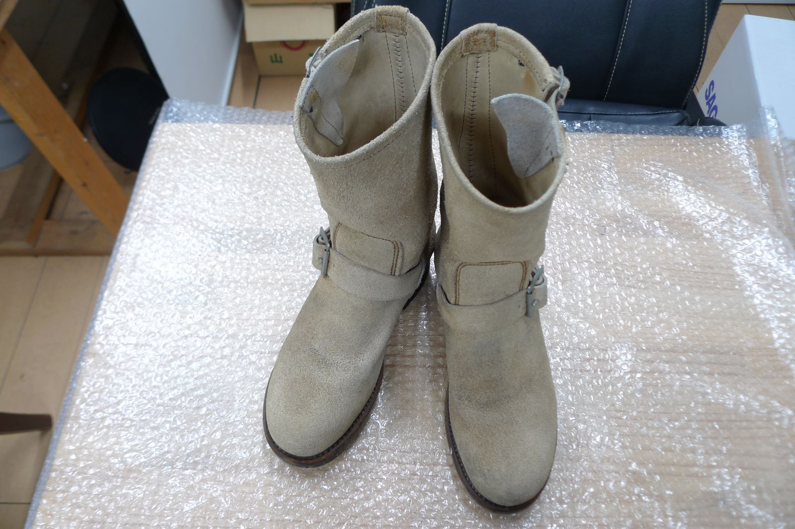 RED WING レッドウィング エンジニアブーツ ベージュ系 7 D 10426 25 cm 8268 管理p 1209