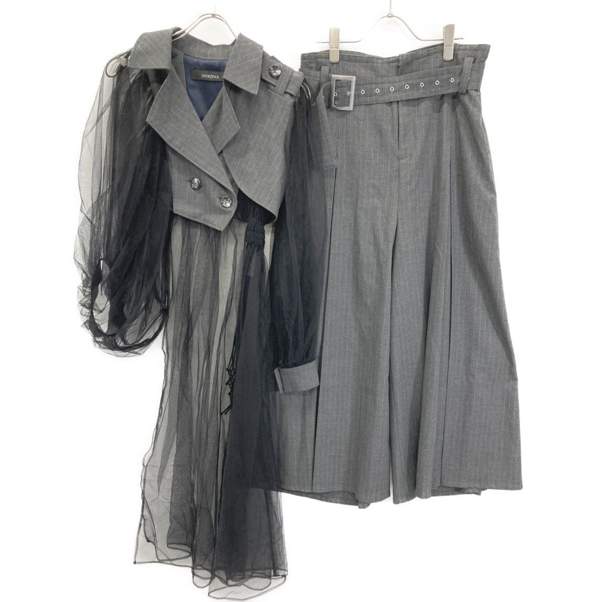 SHIROMA シロマ ｸﾞﾚｰ×ﾌﾞﾗｯｸ S-RM-P 01 A S-RM-J 04 ﾁｭｰﾙ ｾｯﾄｱｯﾌﾟ F