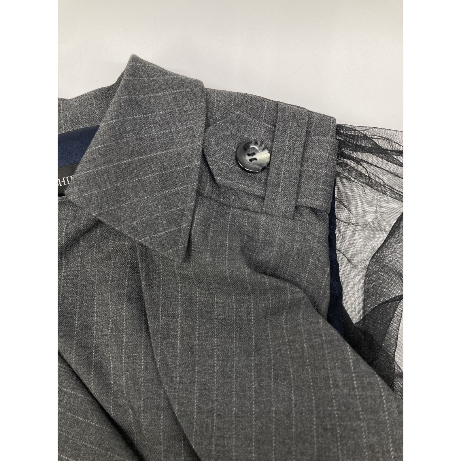  SHIROMA シロマ ｸﾞﾚｰ×ﾌﾞﾗｯｸ S-RM-P 01 A S-RM-J 04 ﾁｭｰﾙ ｾｯﾄｱｯﾌﾟ F その他 スーツ フォーマル