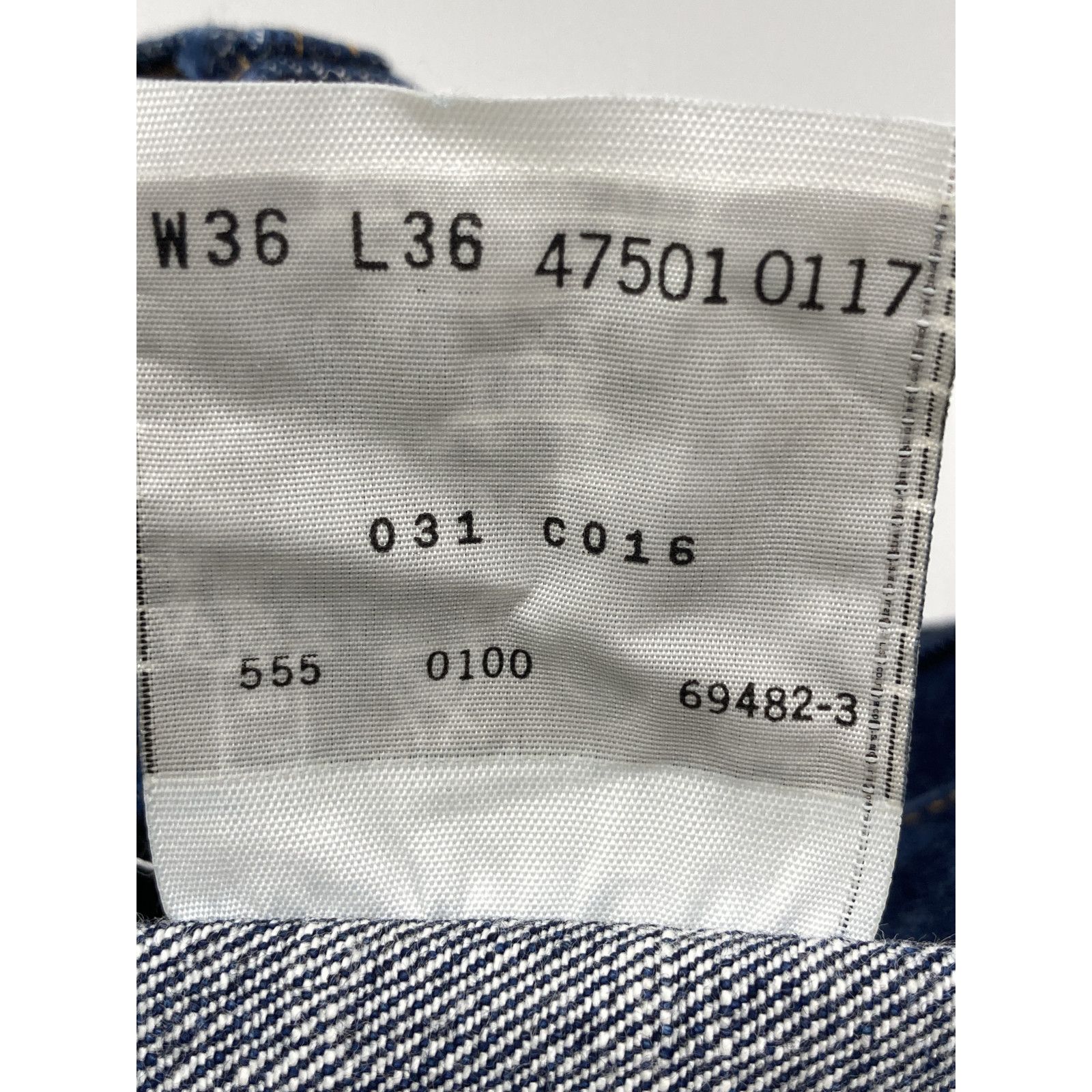 LEVI'S リーバイス 555刻印 501XX 1947年復刻 BIG E片面ﾀﾌﾞ 47501-0117