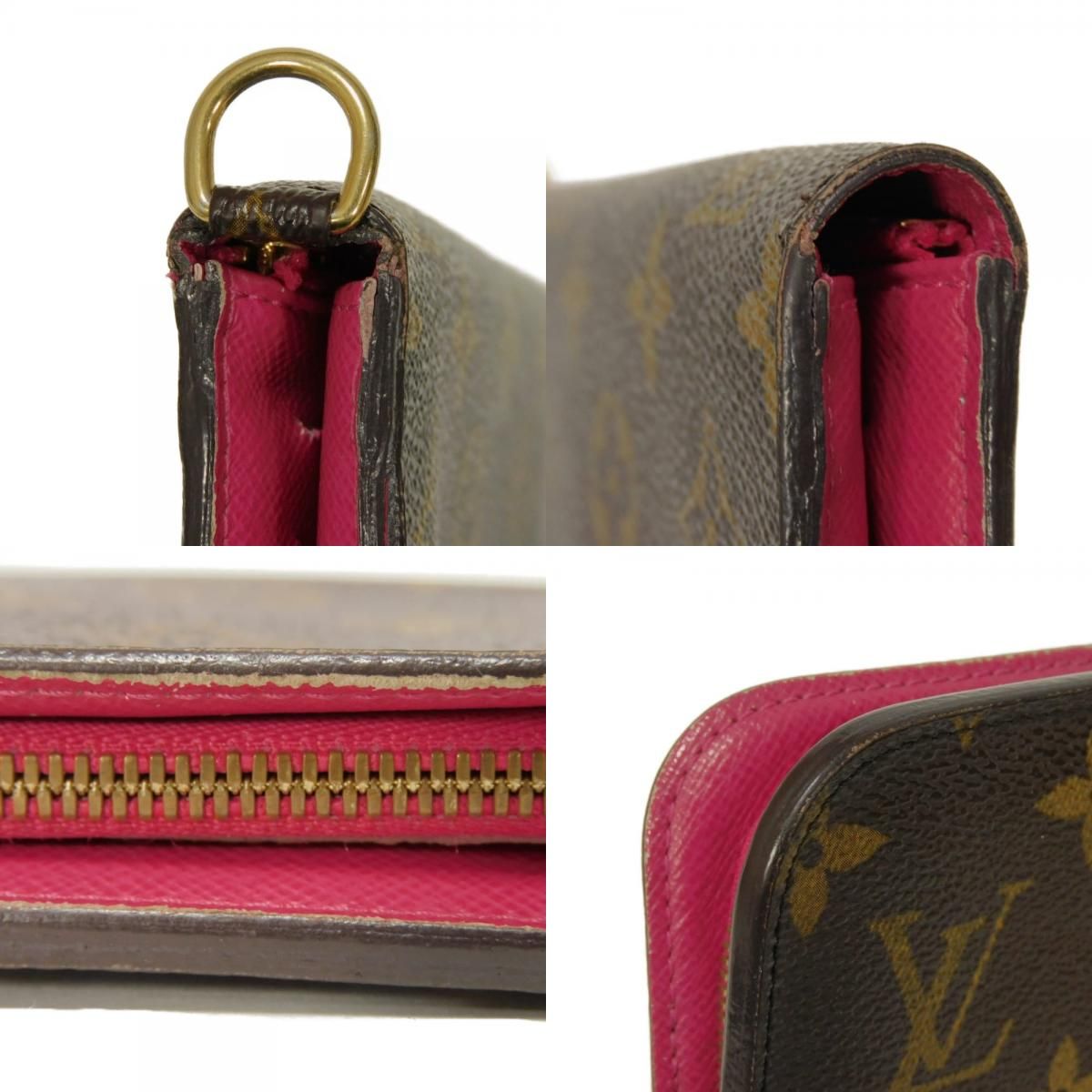 ルイ・ヴィトン ポルトフォイユ アンソリット LVロゴ フラワー