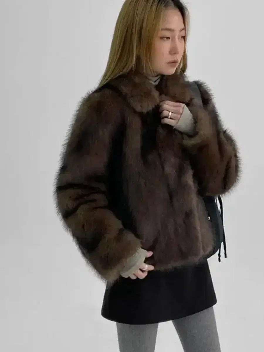 BLACKUP ファー ジャケット BLACKUP ファージャケット - メルカリ