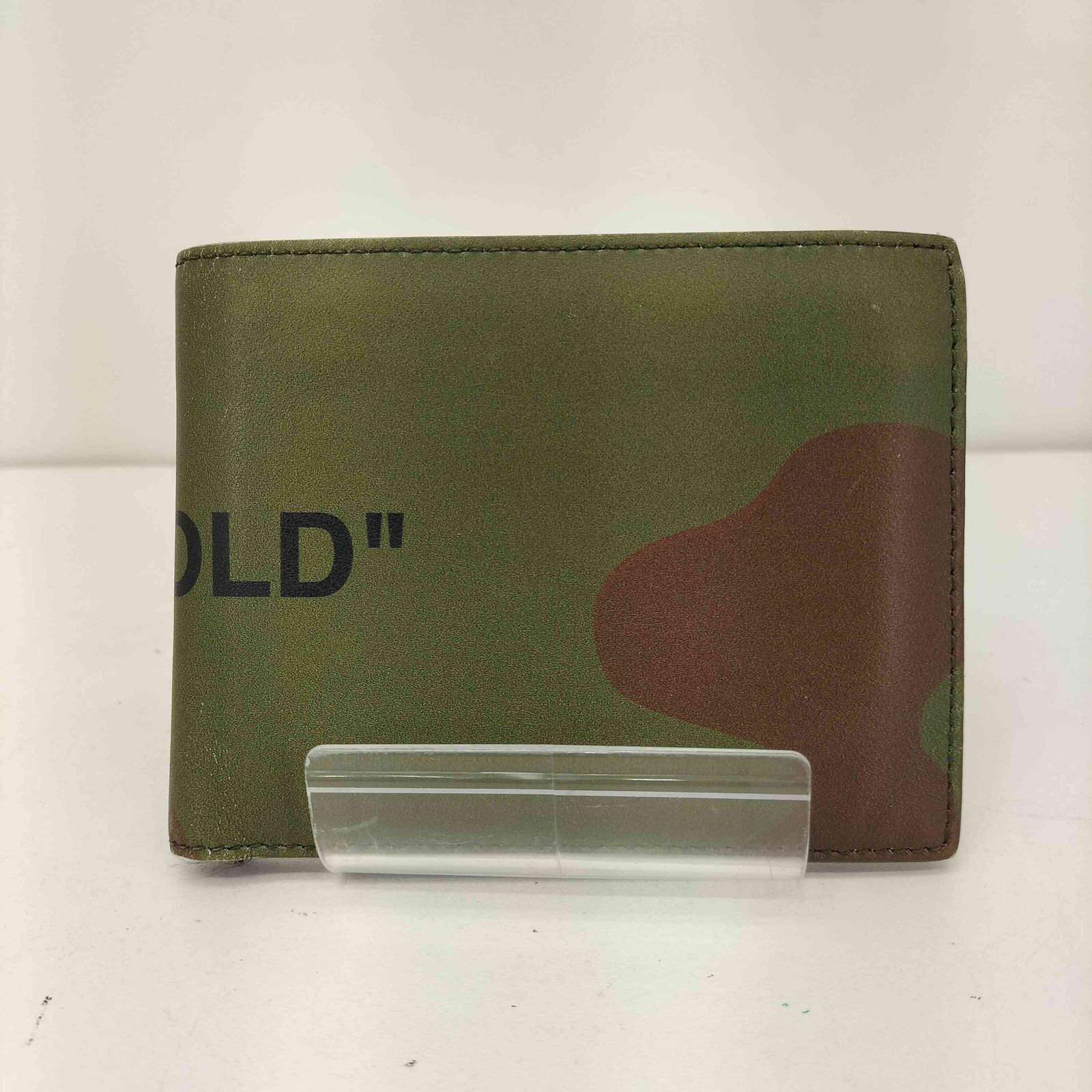 オフホワイト OFF-WHITE BI-FOLD バイフォールド 迷彩 レザー 二つ折り