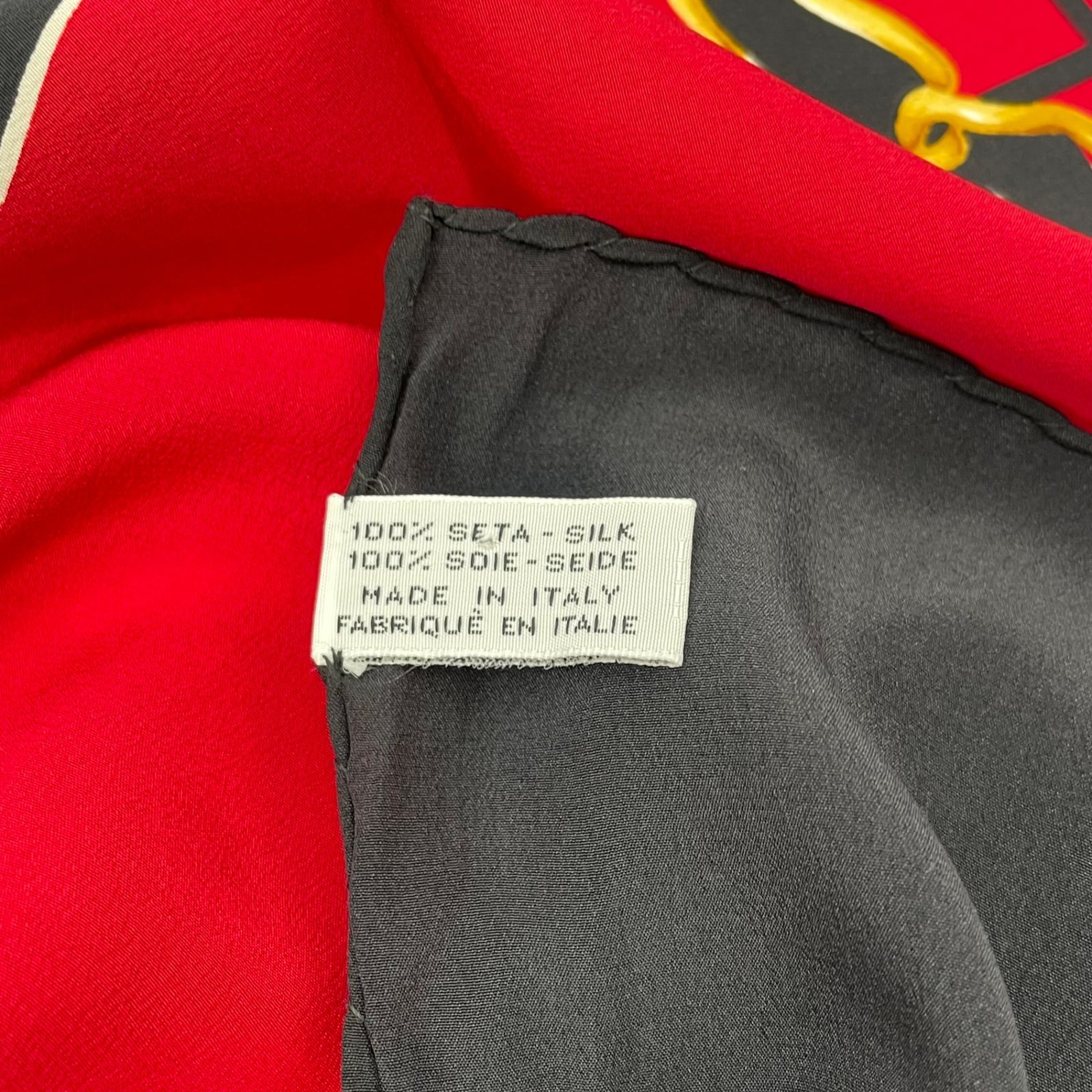 新品同様 CHANEL シャネル スカーフ 大判 シルク マトラッセ柄 ココ