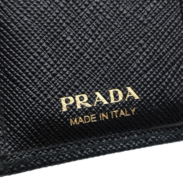 プラダ PRADA 三つ折り財布 サフィアーノ フィオッコ コンパクト