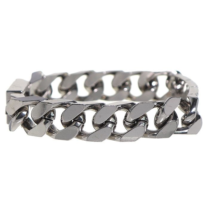 ルイヴィトンM62486 チェーンブレスレット モノグラム シルバー メタル