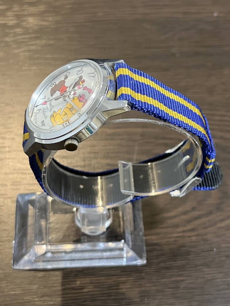 SEIKO Disney Time ボンゴ-ルルベル 手巻き時計 5000-8000 昭和 稼動品 手巻き時計 腕時計(アナログ)