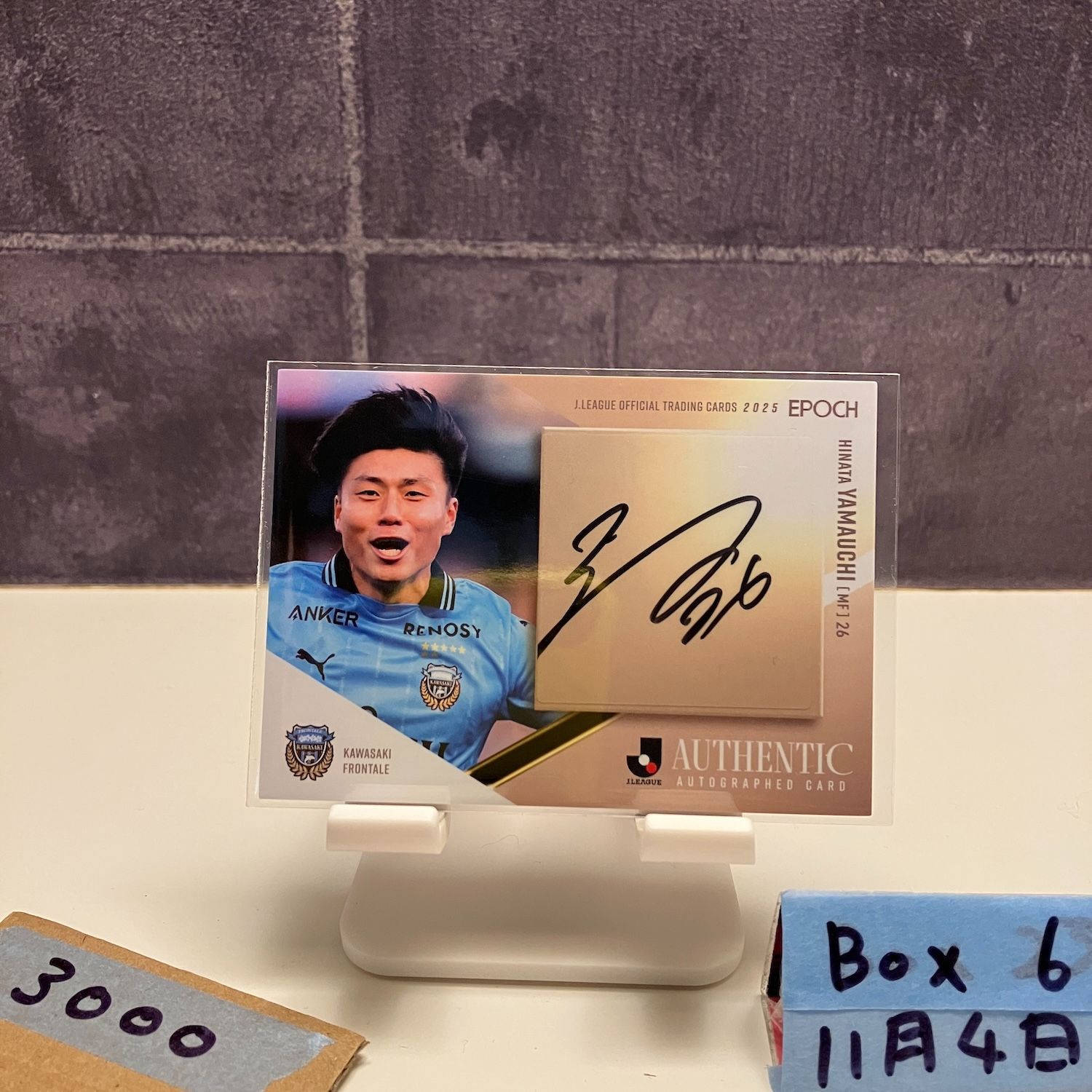 EPOCH 2022 川崎フロンターレ 直筆サインカード チャナティップ チャナティップ 川崎フロンターレ 2022 EPOCH 直筆サイン 04/55 J
