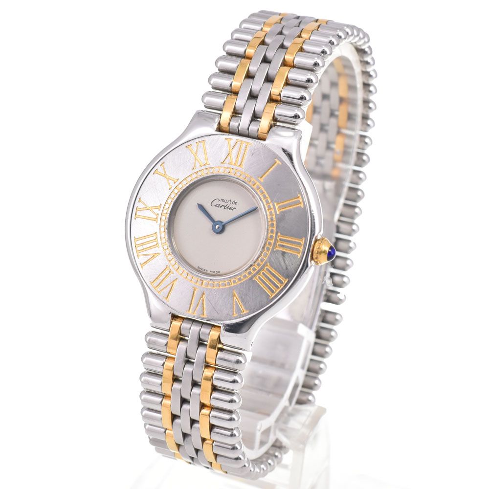 カルティエ CARTIER W10050F4 マスト21 ヴァンティアン SS/GP クォーツ