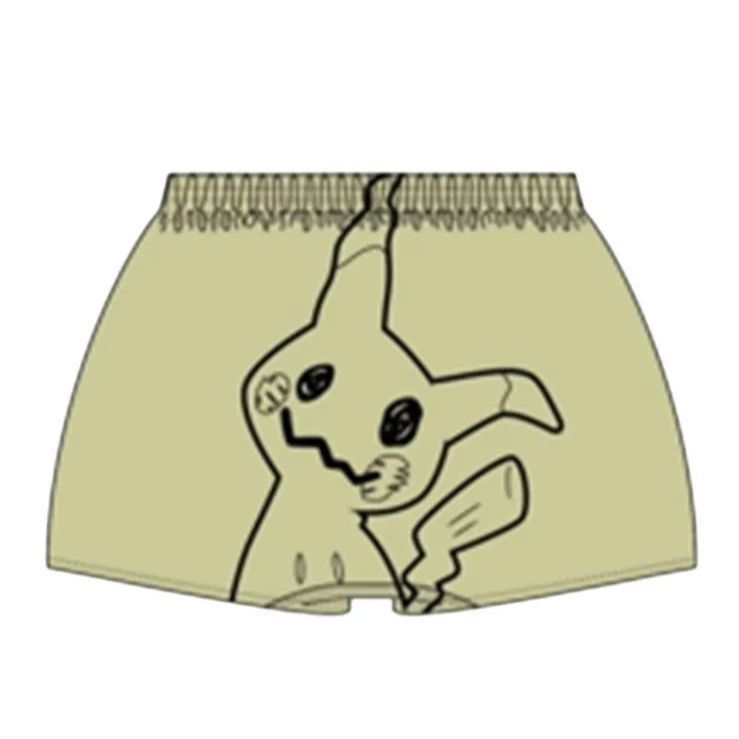 ポケモン 前開きボタン付き トランクス ミミッキュ L 黄色