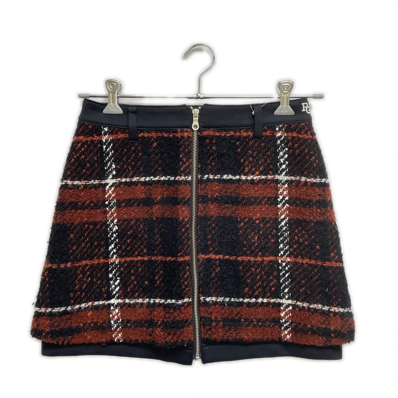 中古 レディース パーリーゲイツ PEARLY GATES スカート 1(M) 紺×茶系