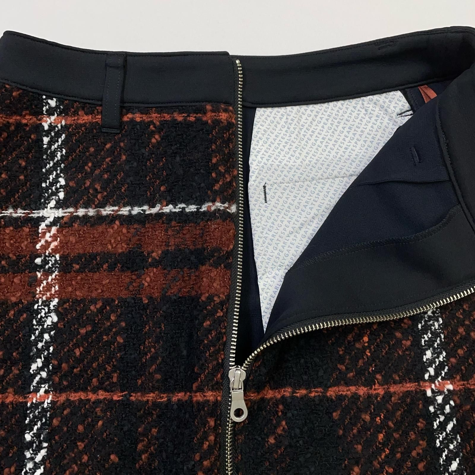 中古 レディース パーリーゲイツ PEARLY GATES スカート 1(M) 紺×茶系