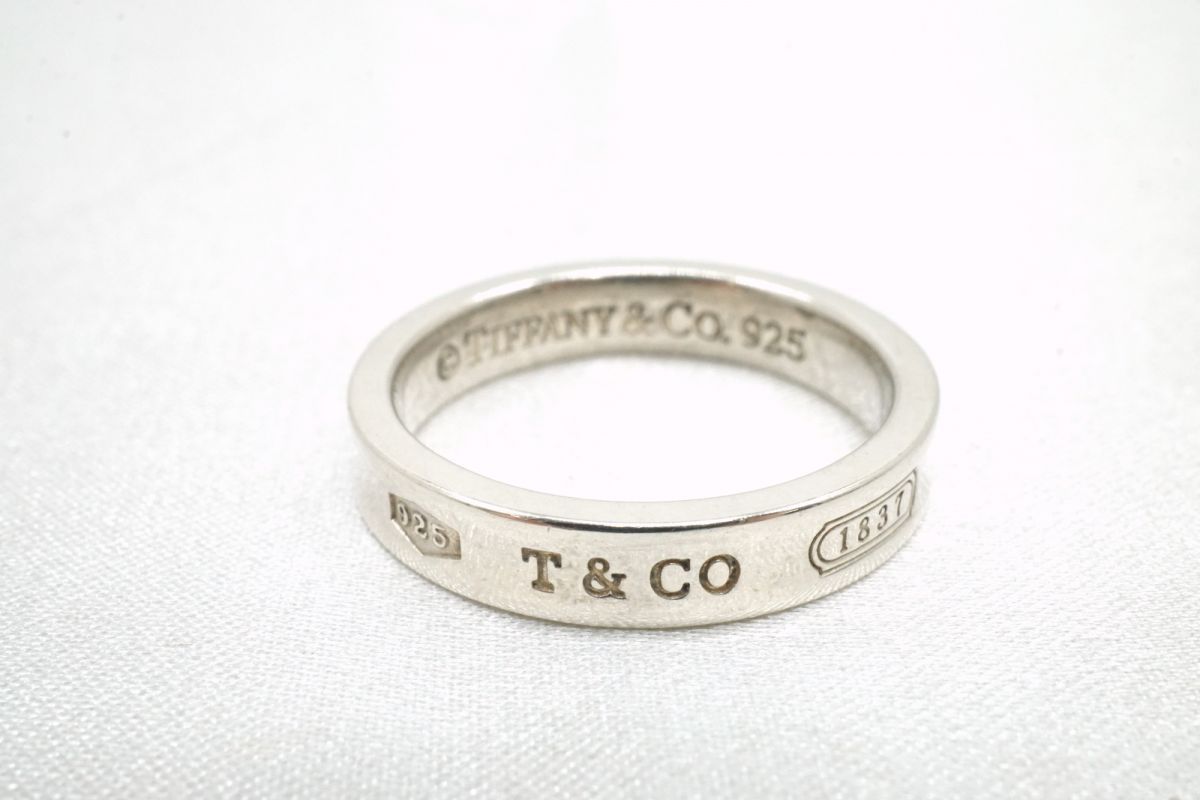 Tiffany & Co. シルバー925 オープンリング ティファニー TIFFANY & Co. オープンハート リング シルバー 925 7.5