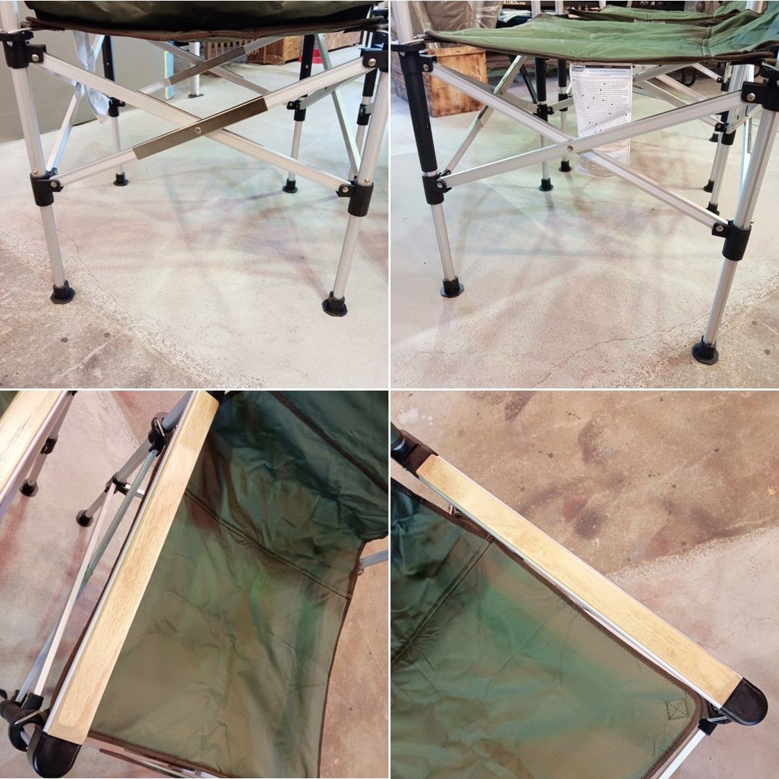 2脚セット◇Coleman(コールマン) ツーウェイキャプテンチェア(グリーン