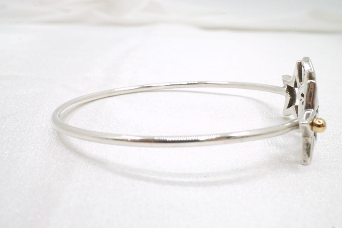 ティファニー 希少 レア トリプルスター バングル ブレスレット SV925