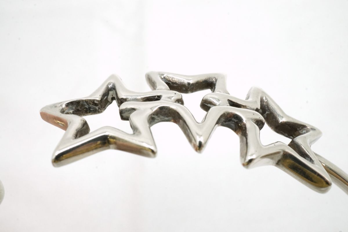 ティファニー 希少 レア トリプルスター バングル ブレスレット SV925