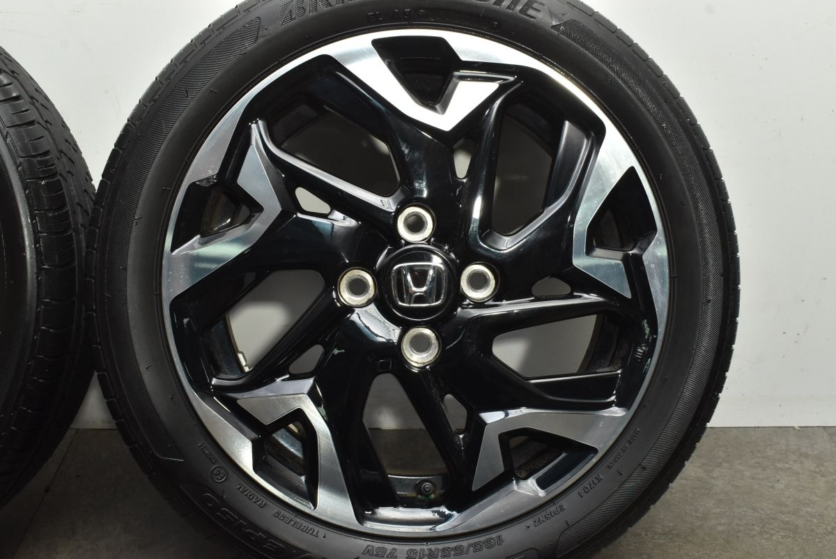 程度良好】ホンダ JF3 N-BOX カスタム 純正 15in 4.5J +45 PCD100