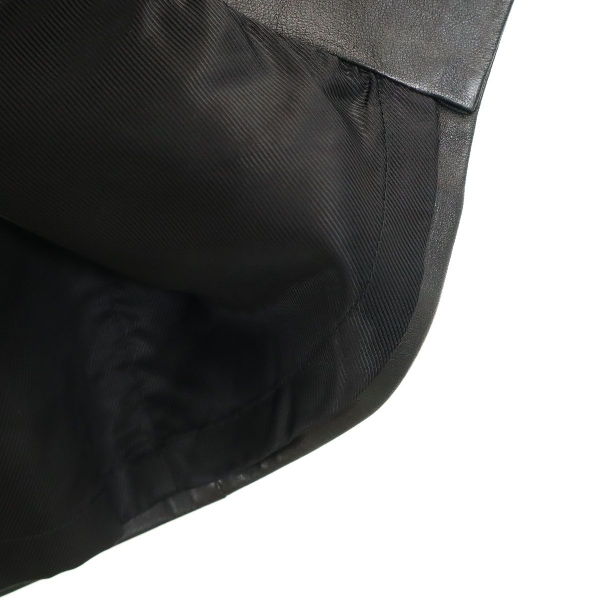 GUCCI グッチ イタリア製 ミディ丈 羊革 レザー スカート 42 ブラック  