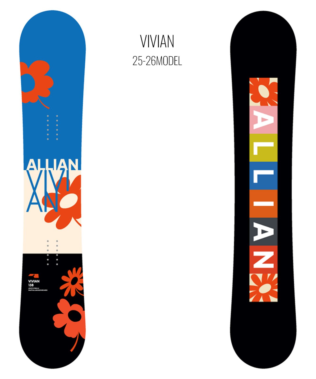 2526】新品 ALLIAN アライアン スノーボード 板 レディース VIVIAN