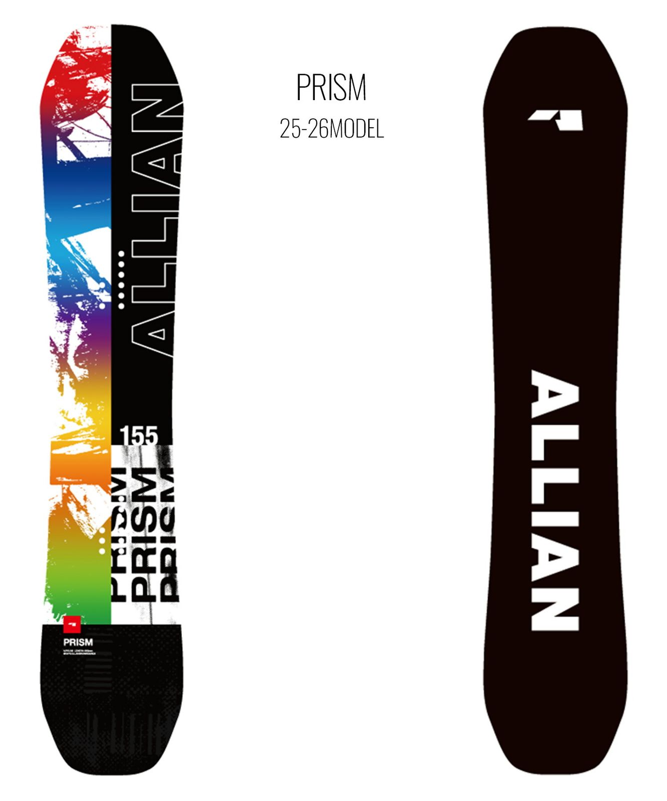 2526】新品 ALLIAN アライアン スノーボード 板 メンズ PRISM ムラサキ
