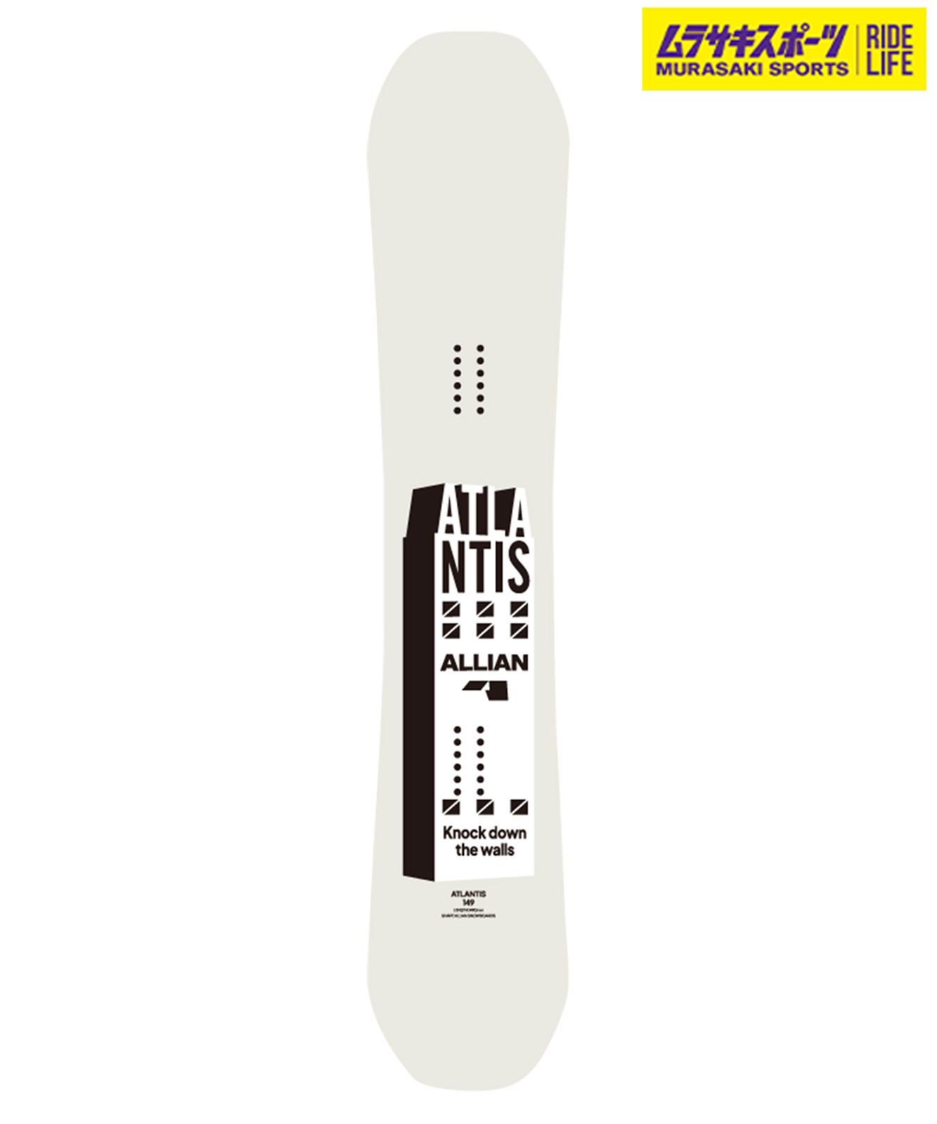 2526】新品 ALLIAN アライアン スノーボード 板 メンズ ATLANTIS