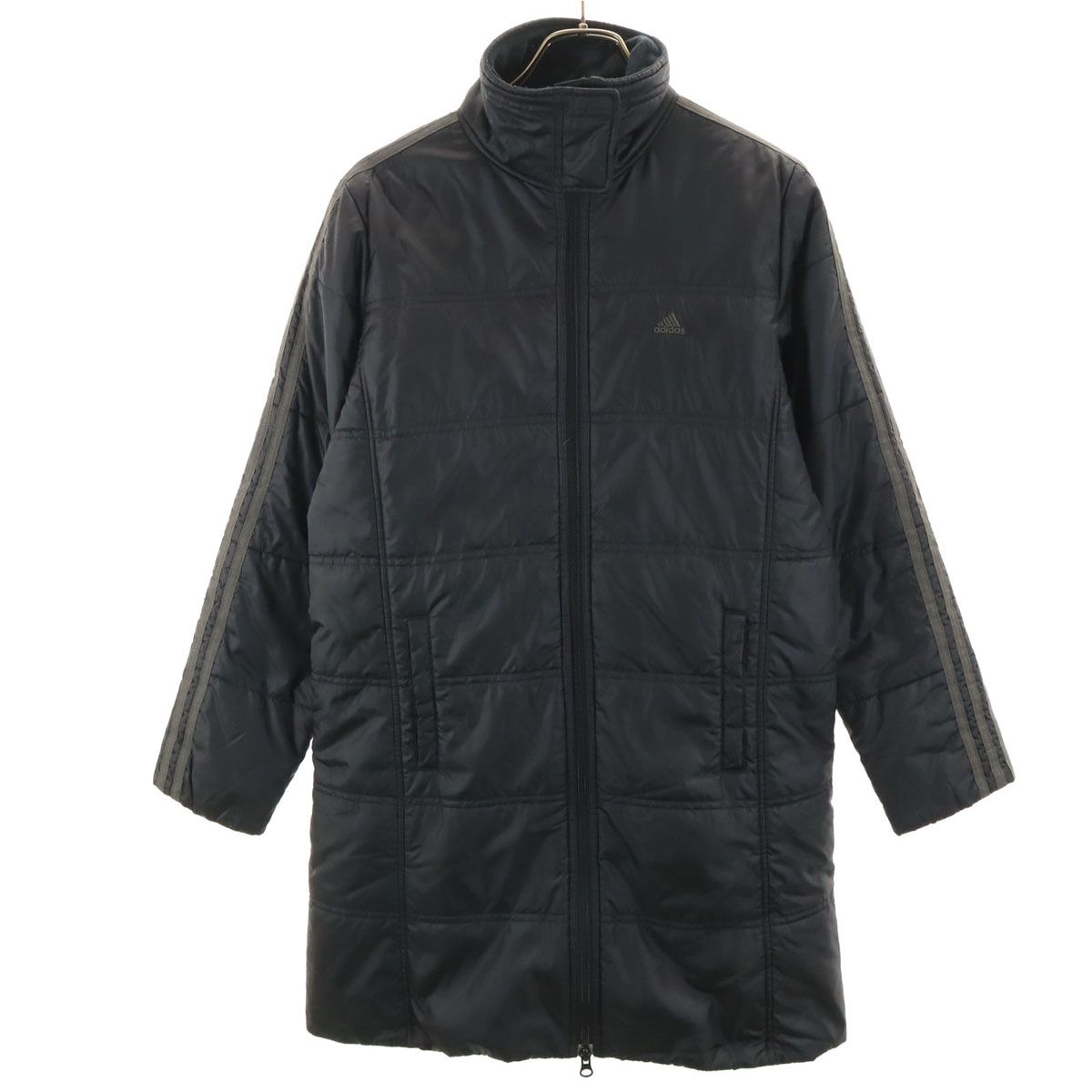 adidas アディダス 中綿コート M ブラック レディース 古着 - メルカリ