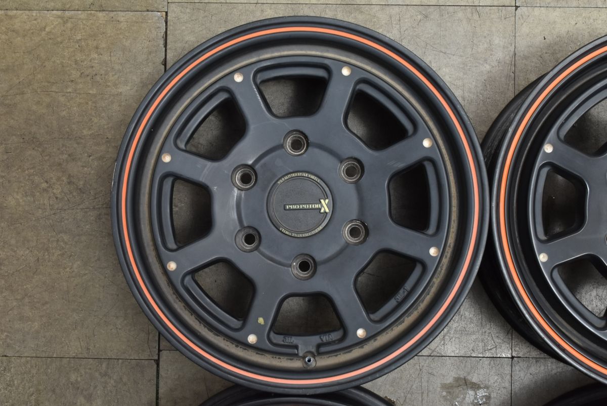  程度良好 KYOHO プロポーター PRO POTOR X 16 in 6 J 33 PCD 139 7 4本 200系 ハイエース レジアスエース ワイド 標準 スーパーGL アルミ 16インチ ホイール