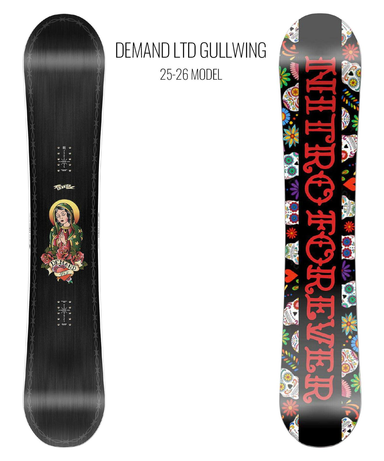 2526】新品 NITRO ナイトロ スノーボード 板 DEMAND LTD GULLWING