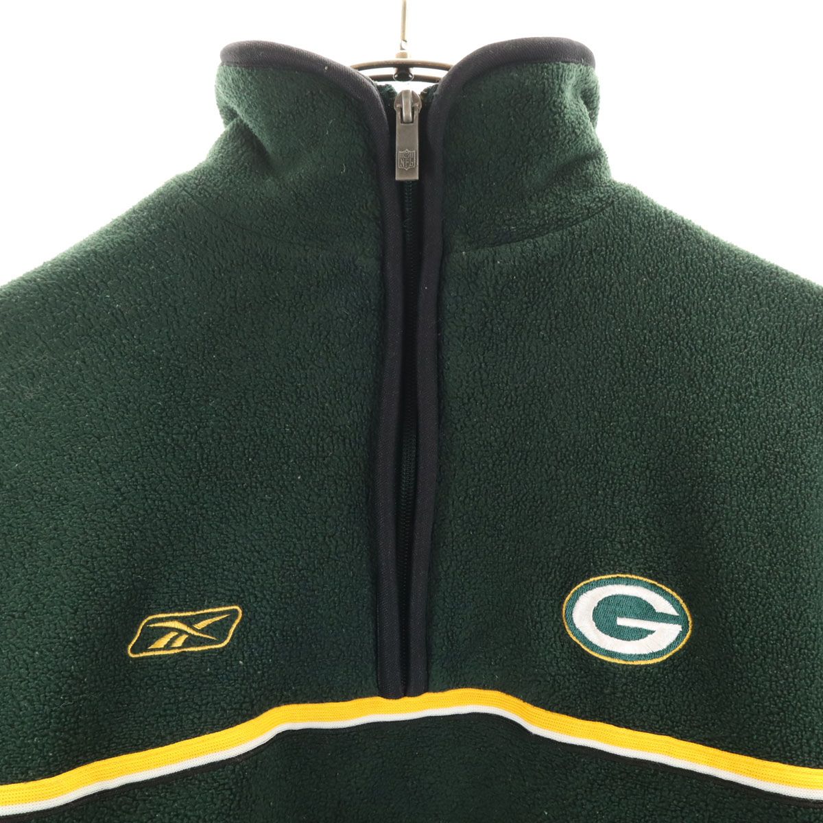 Reebok リーボック NFL グリーンベイ・パッカーズ 長袖 ハーフジップ