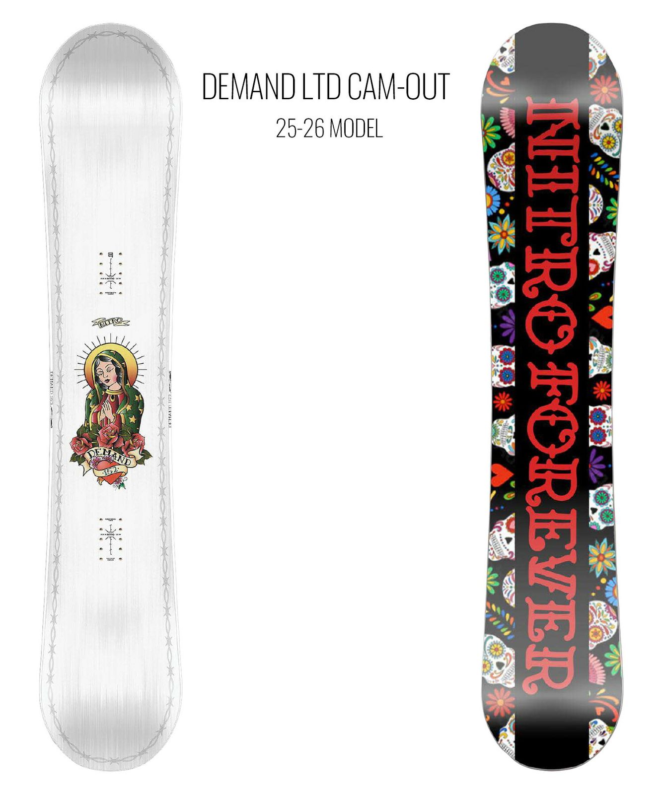 2526】新品 NITRO ナイトロ スノーボード 板 DEMAND LTD CAM-OUT 