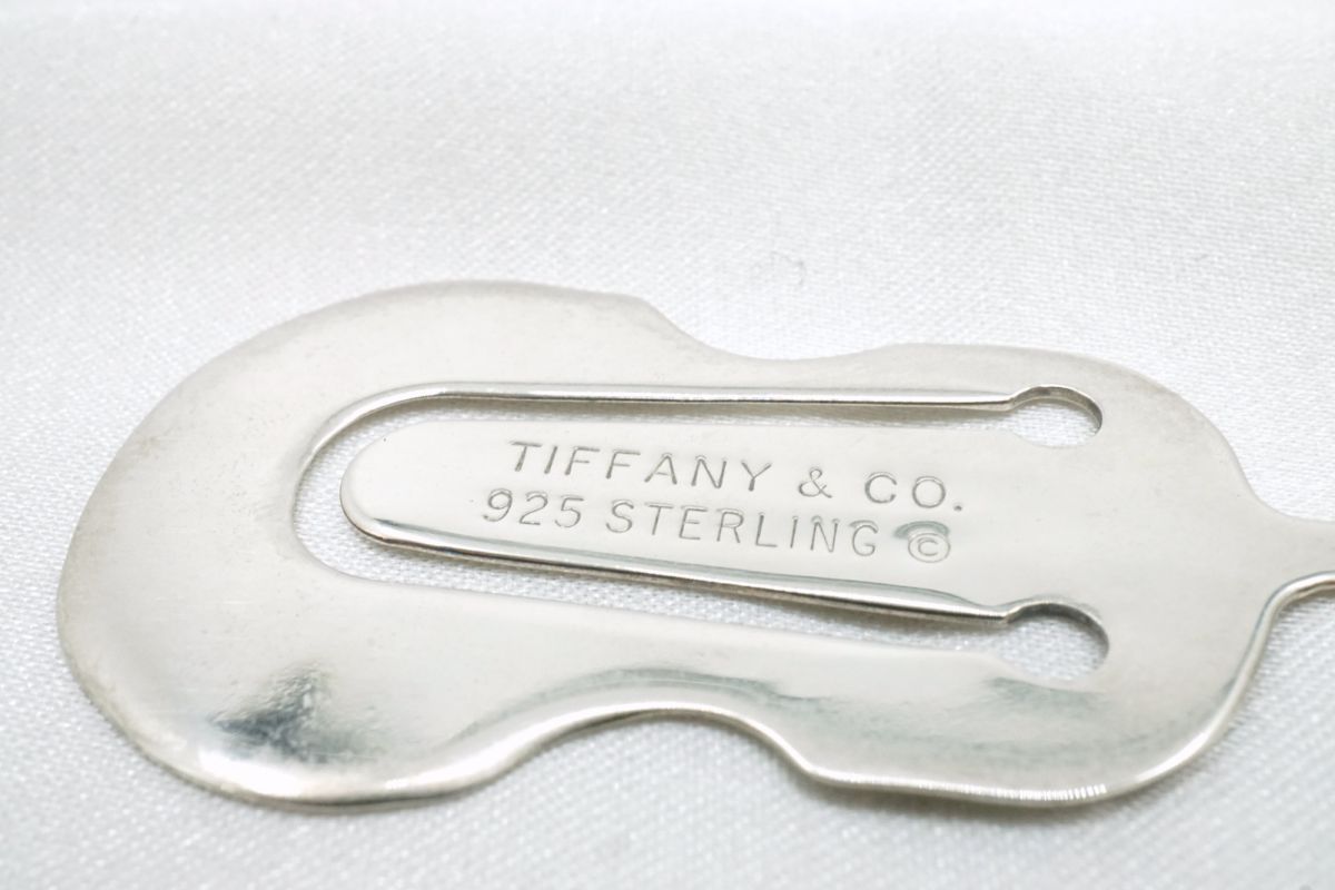 ティファニー 希少 レア ブックマーク マネークリップ バイオリン