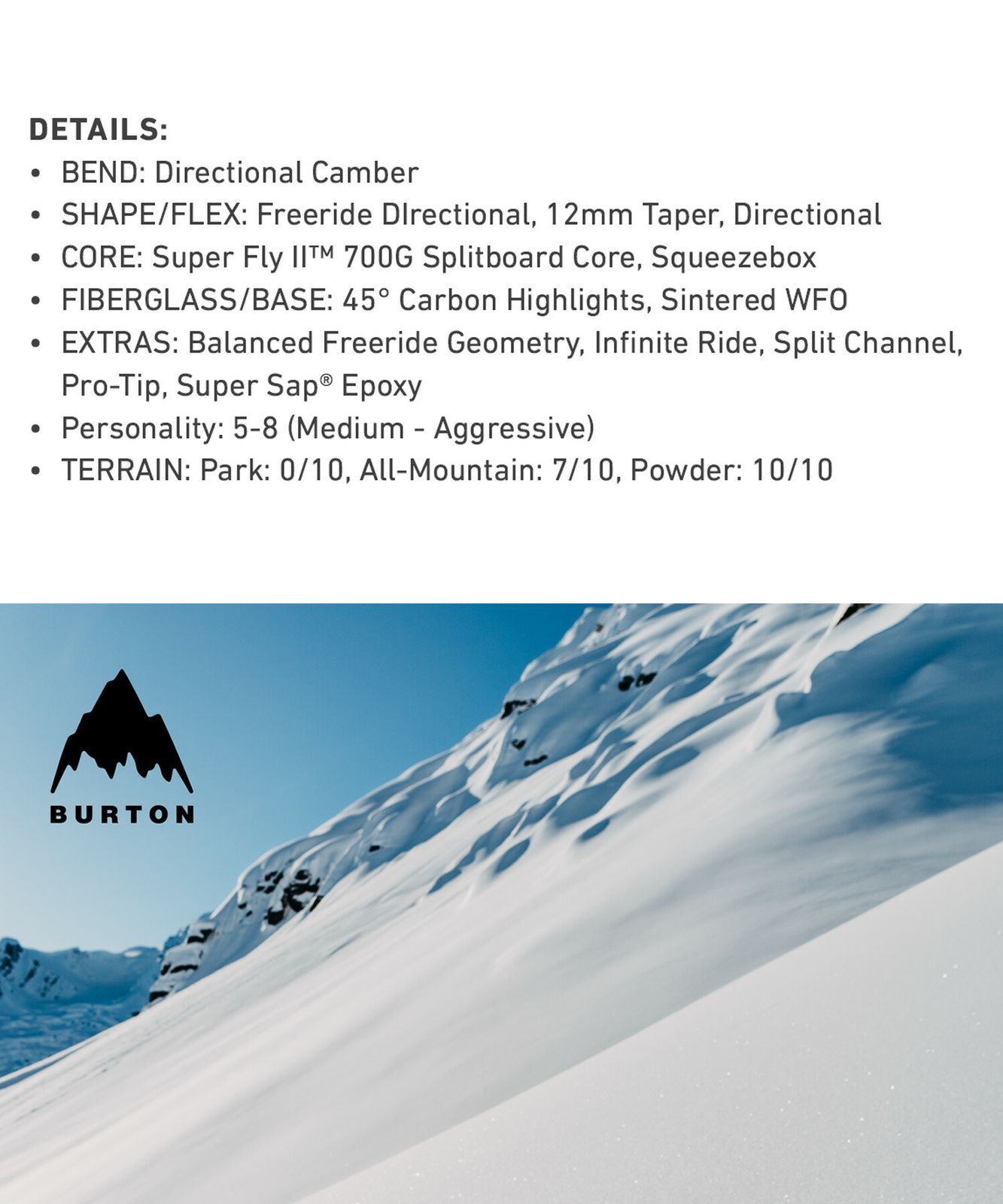 2526】新品 BURTON バートン スノーボード 板 ユニセックス Family