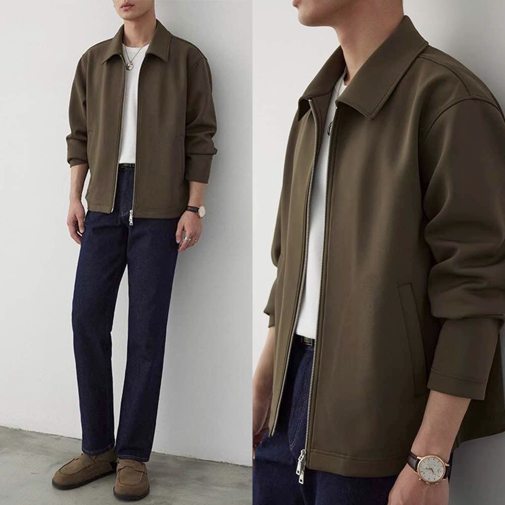  ステン コート メンズ 無地ハンサムジャケット 冬 ロングコート チェスターコート ウール ロング 40代 ファスナー ショート丈 コート ジャケット ファッション