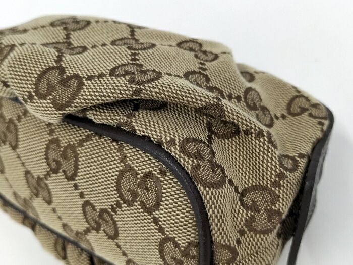 GUCCI GGキャンバス バンブー ポーチ 246174 GUCCI ポーチ GGキャンバス バンブー ブラウン キャンバス 246174