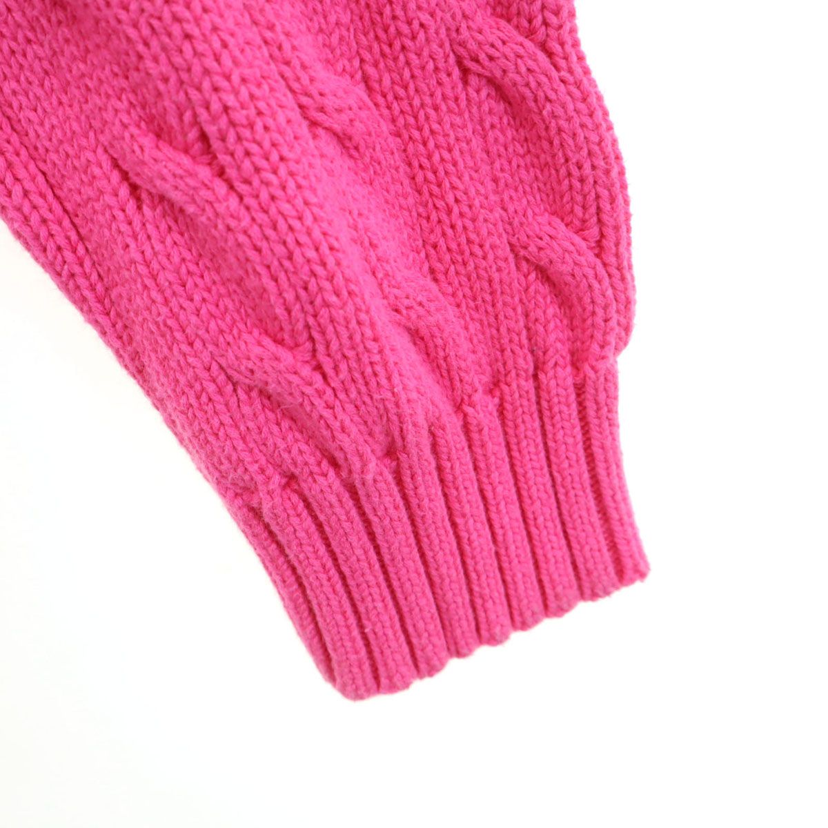 Ralph Lauren Sport ピンクセーター XS RALPH LAUREN SPORT ラルフローレンスポーツ 長袖 Vネック ケーブル