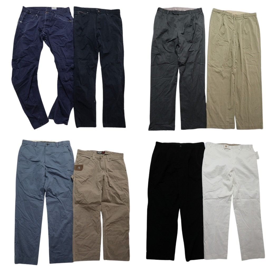 古着卸 まとめ売り ブランドMIX パンツ セット メンズ 34 |35 |36 ラングラー ラルフローレン ブルックス 古着 NC 9398