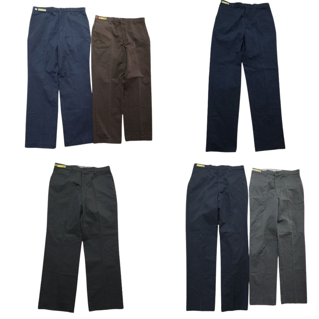 古着卸 RED CAP ワークパンツ セット メンズ 35 ストレート ネイビー ブラック ブラウン 古着 NC 9393