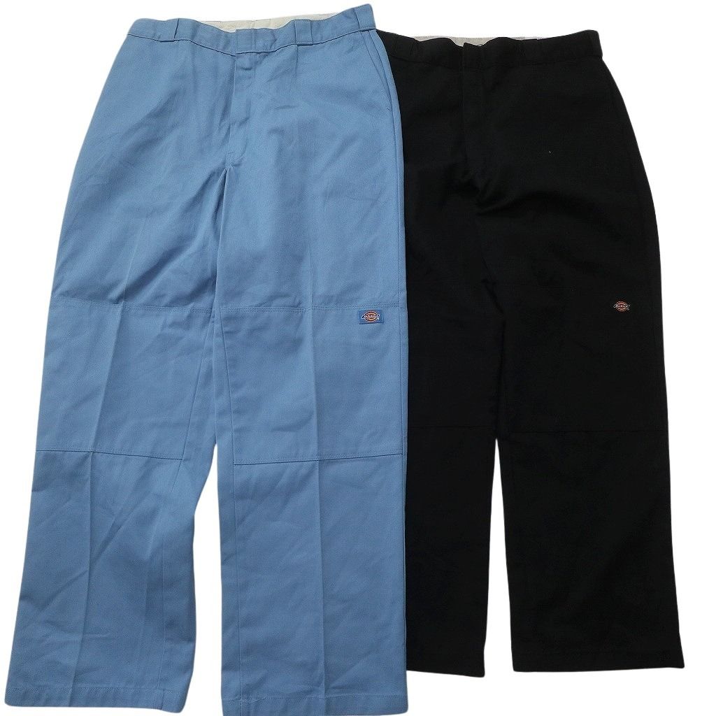 古着卸 まとめ売り ディッキーズ Dickies ダブルニー パンツ セット メンズ 38 ワーク カーゴ ブラック NC 9420